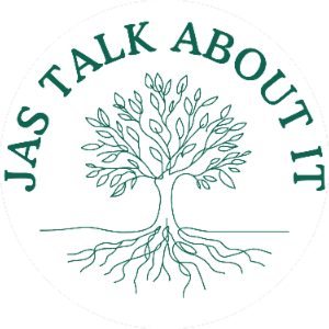 Jas Talk About It logo