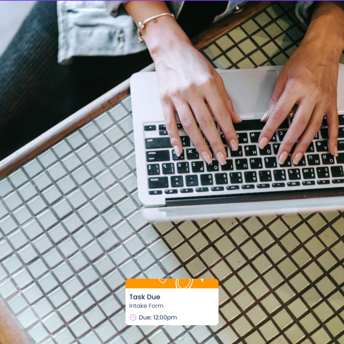 Encrypted in-app messaging interface
