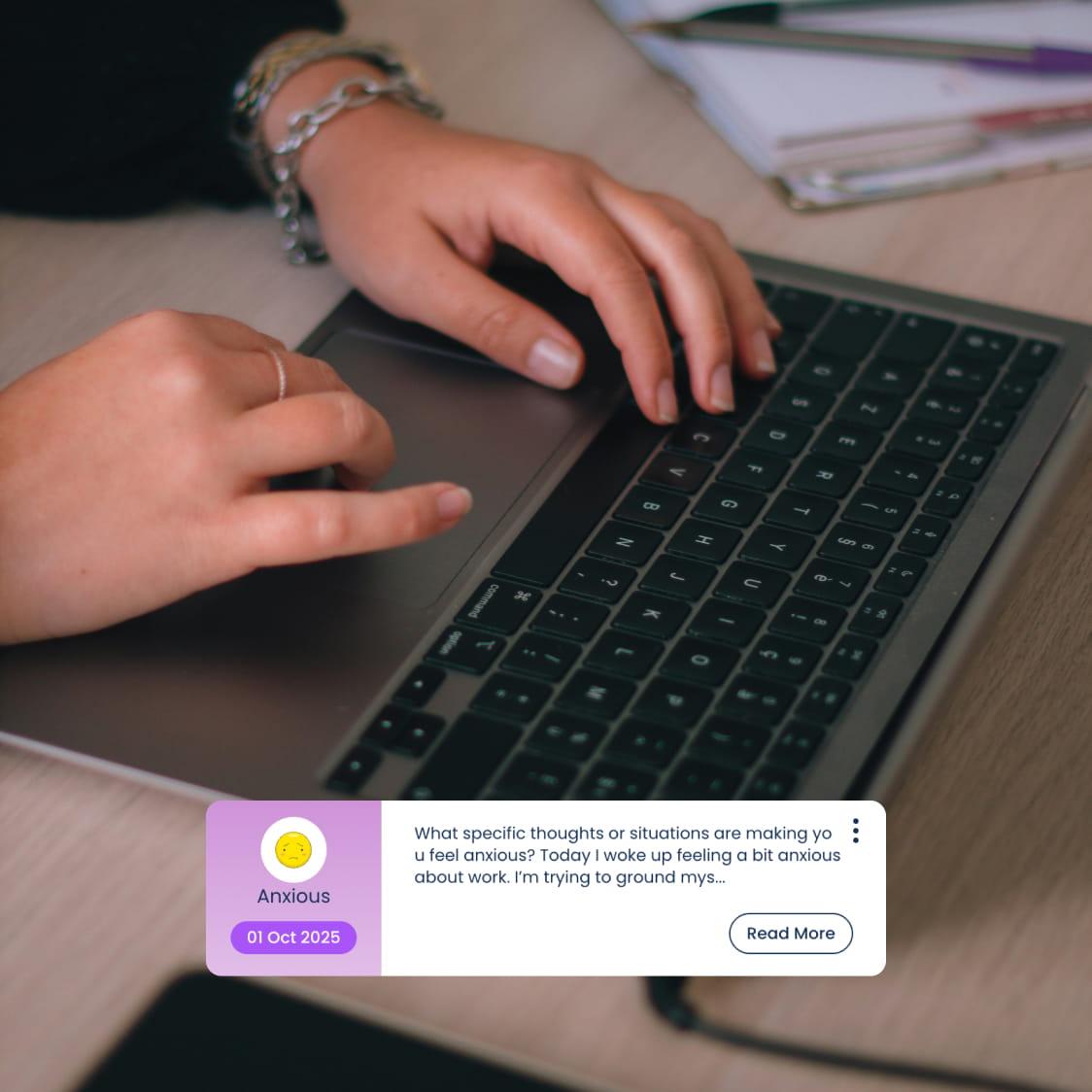 Encrypted in-app messaging interface
