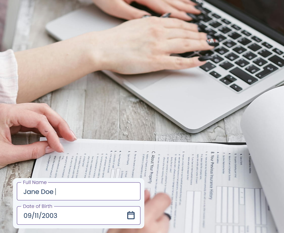 Encrypted in-app messaging interface
