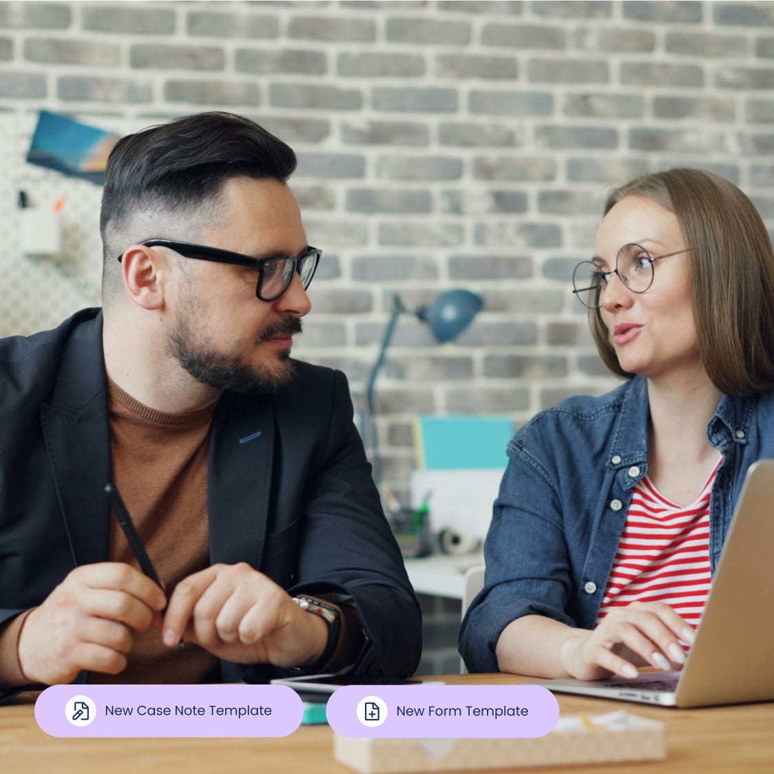 Encrypted in-app messaging interface