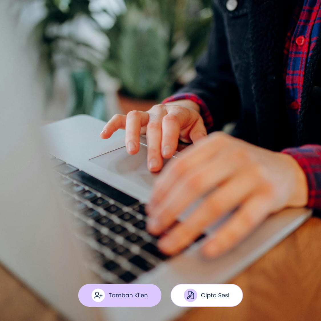 Encrypted in-app messaging interface