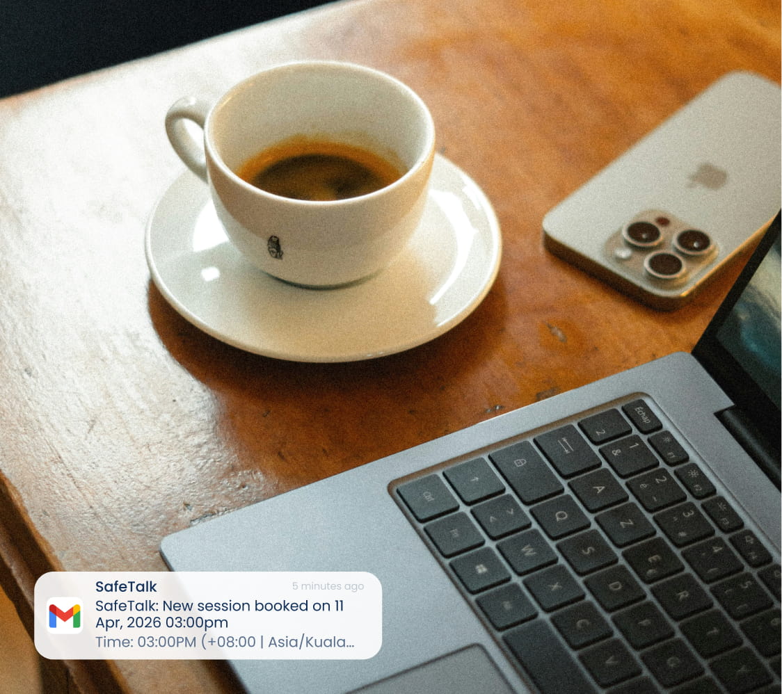 Encrypted in-app messaging interface
