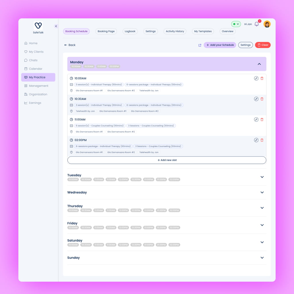 Billing and invoicing dashboard