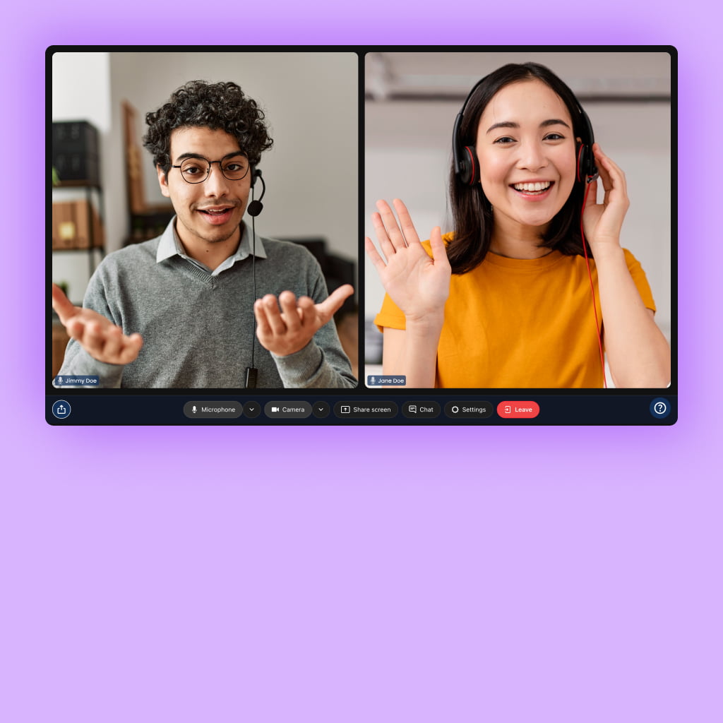 Secure video therapy session interface
