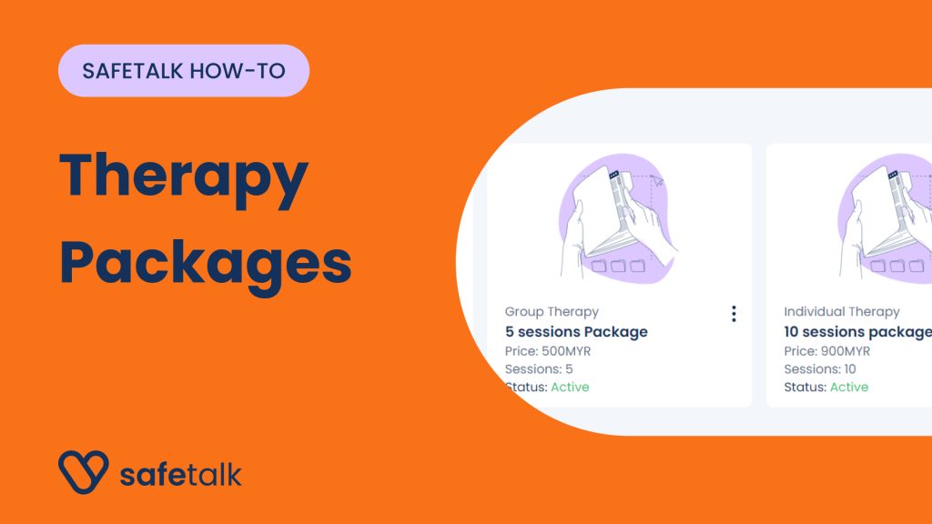 How to manage your Therapy Packages on SafeTalk