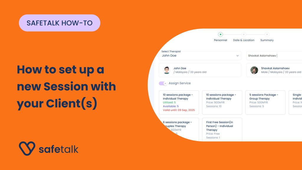 How to setup a new Session with a Client on SafeTalk